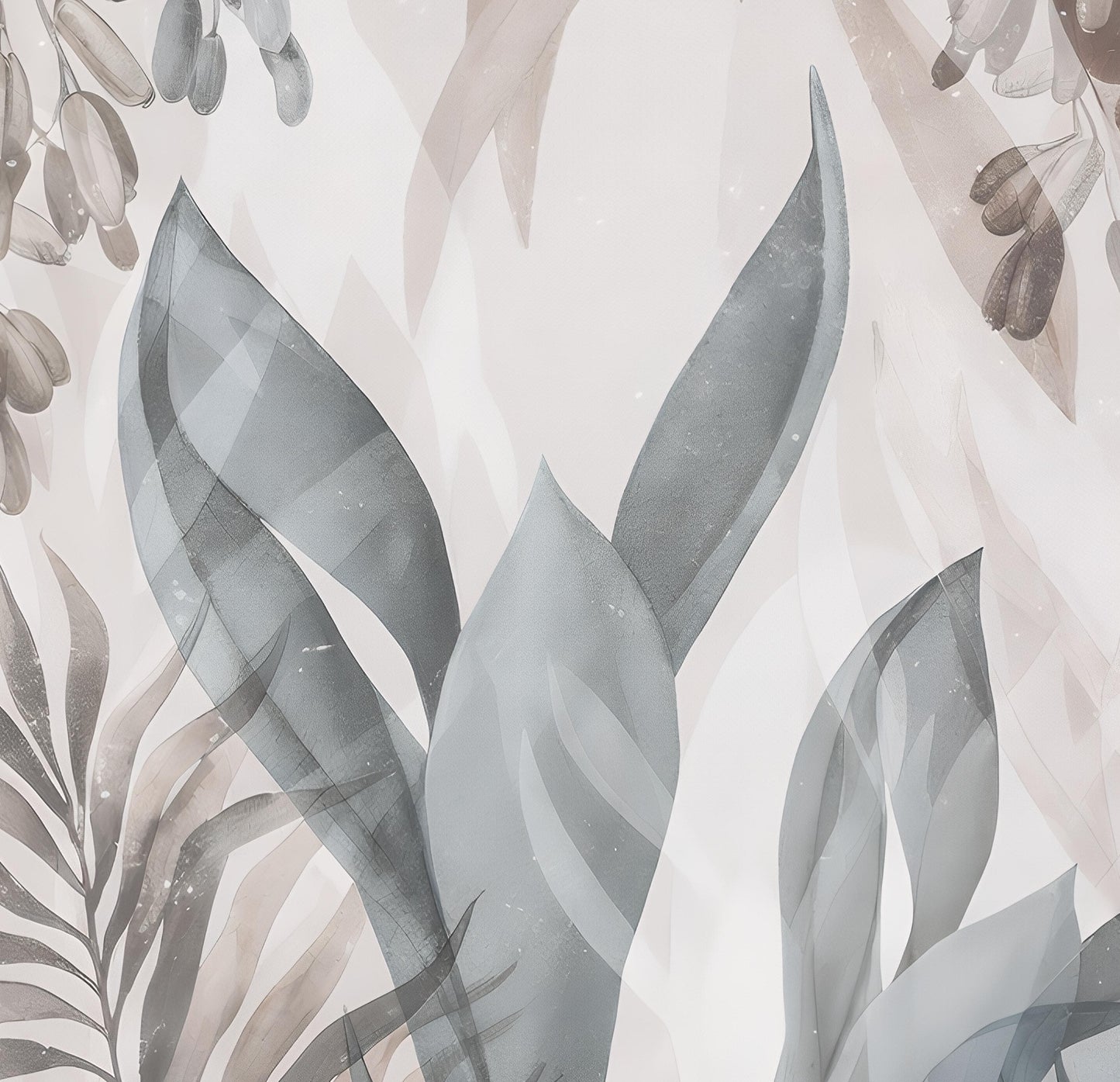 Tropical Leafy Greenery Mural Wallpaper
