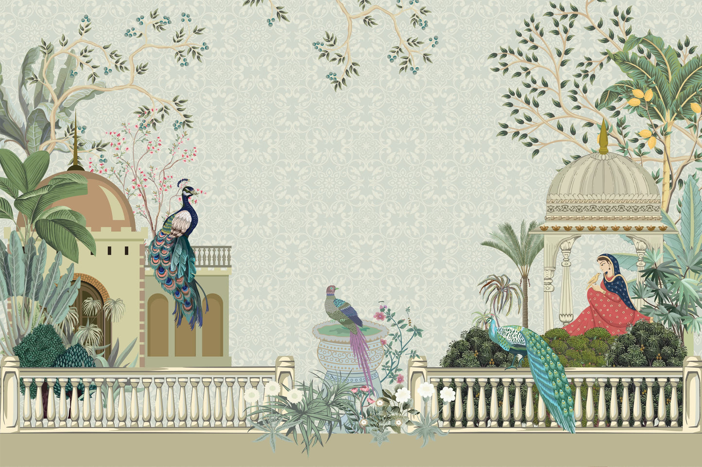 1 a Tropical Royal Rajsthan Mughal Garden
