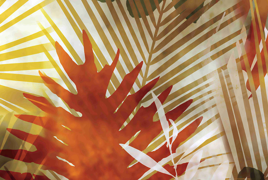 Colorfull Tropical Leave Wallpaper