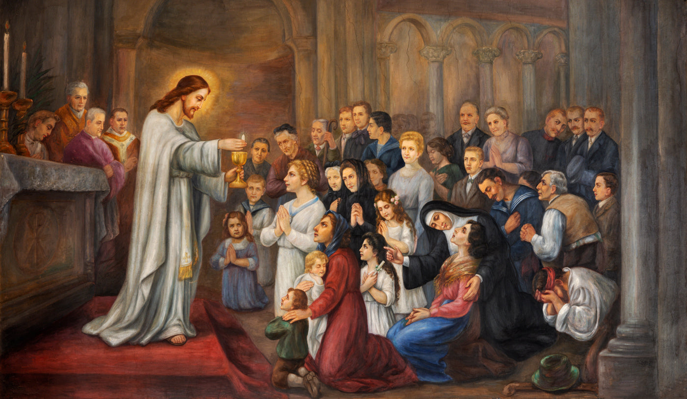 God Collection Jesus With Childs Painting Wallpaper