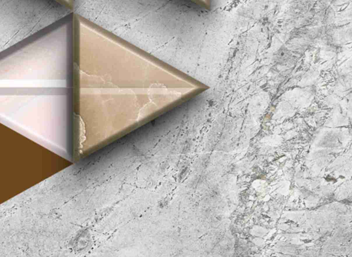 Geometric Multi Shape Marble Background Wallpaper
