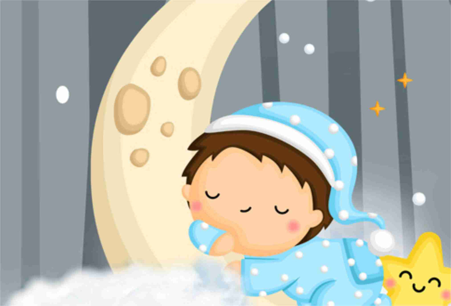 Dreams on Moon Kids Wallpaper