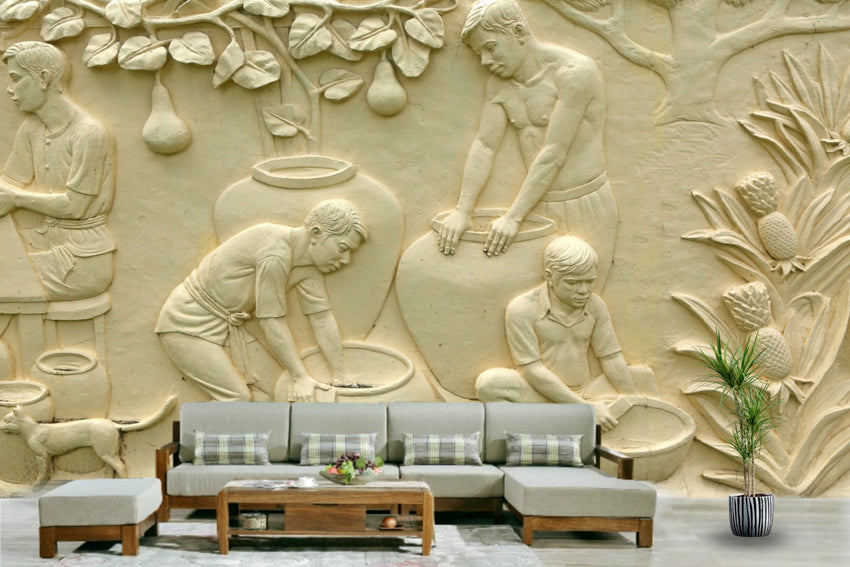 3D Mural Wallpaper