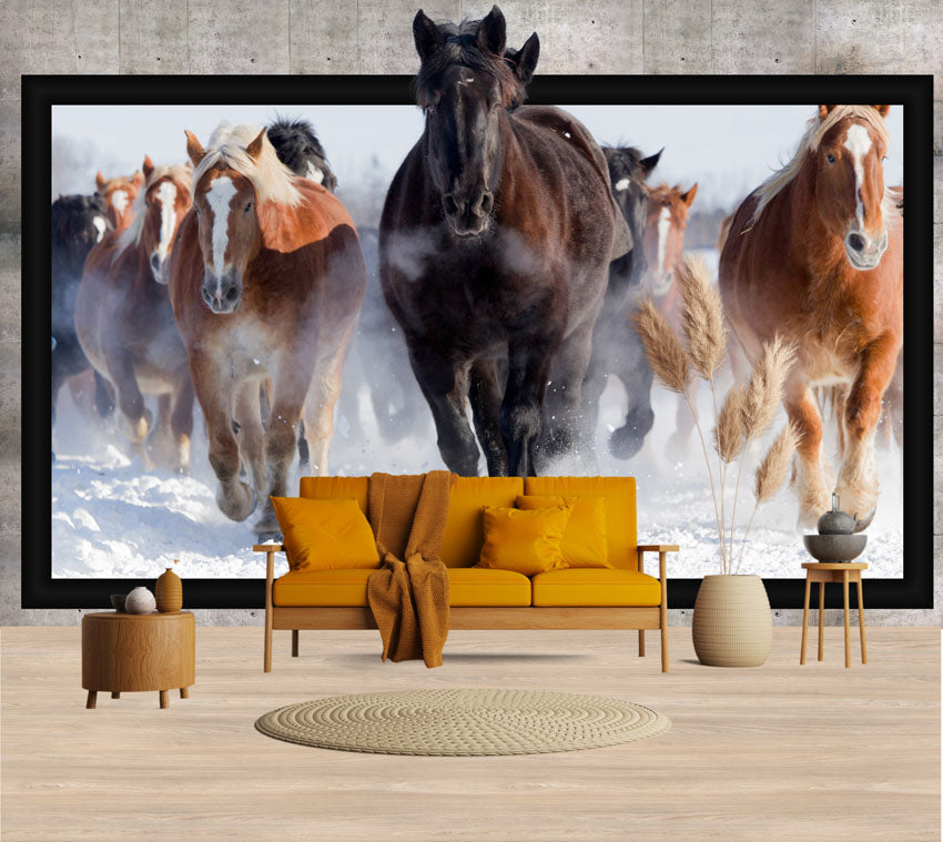 3D Horse Customized Wallpaper