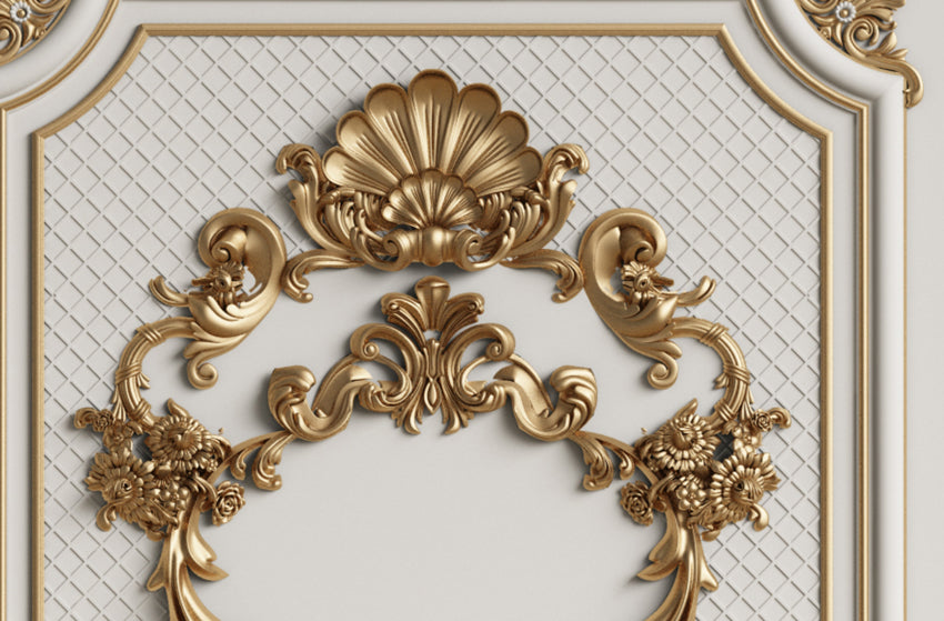 European Style Frame Mural Customized 3D wallpaper