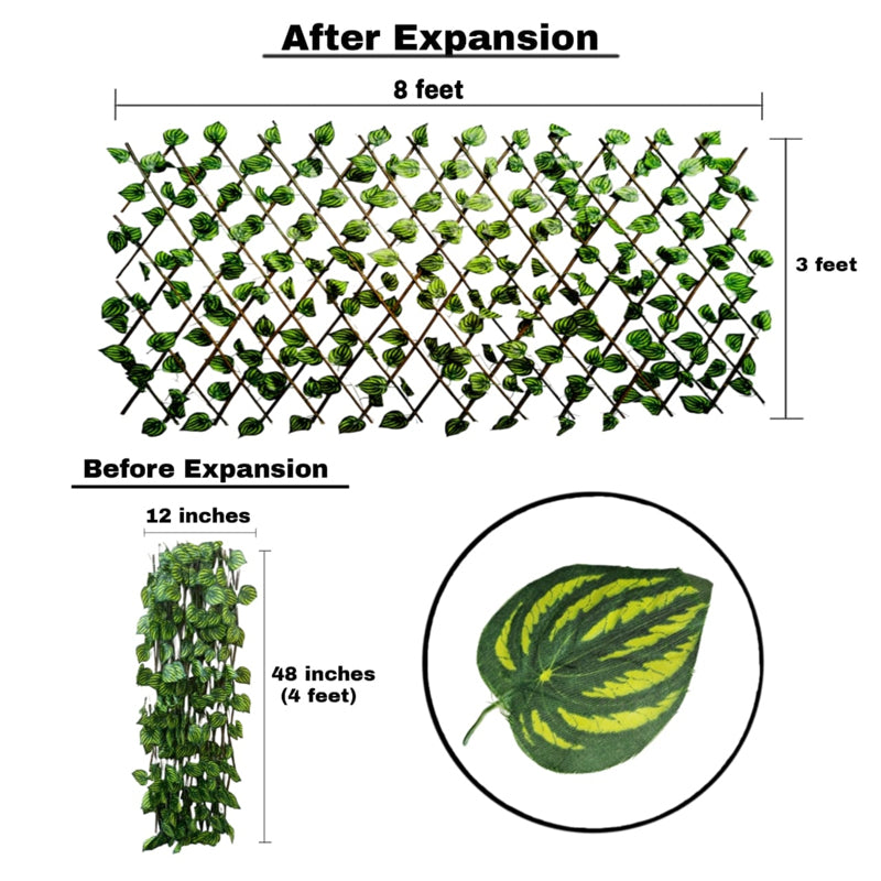 Artificial Expandable Green Leaves Pannel