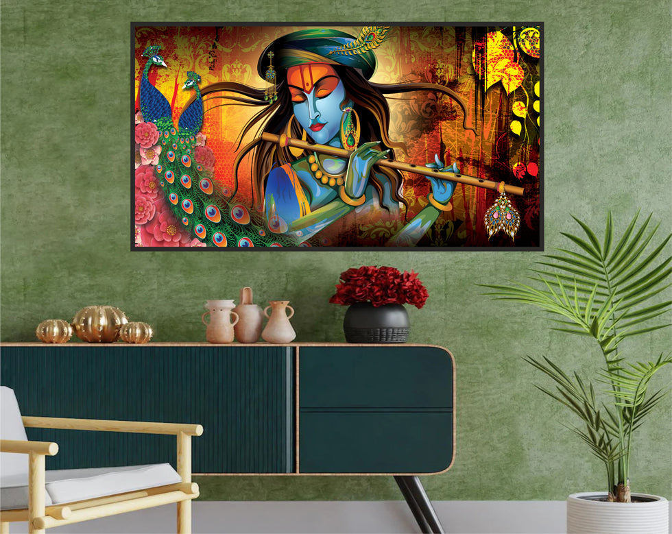 Lord Krishna Canvas Photo Print Only
