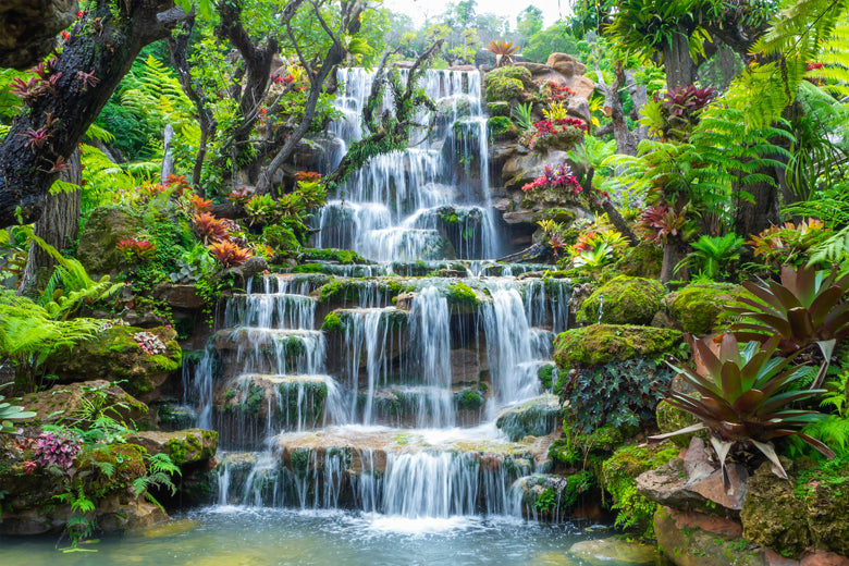 Vastu Based Waterfall Wallpaper