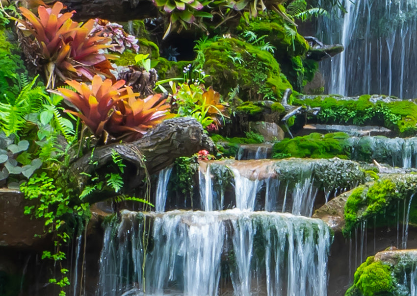 Waterfall wall mural ( customized wallpaper) feel the natur them into your home on wall, non-woven washable