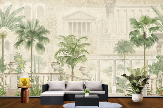 Historical Tropical Wallpaper