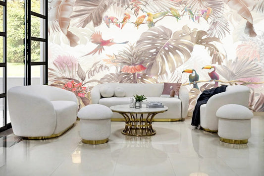 Tropical Design Birds Of Paradise Wallpaper