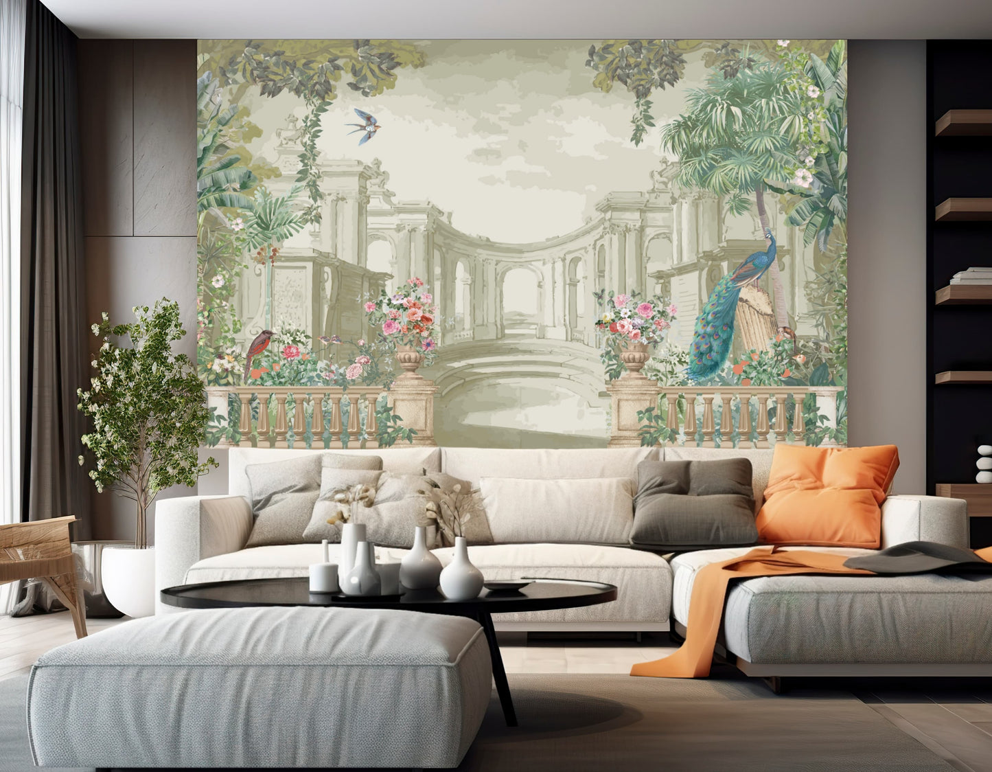Classic Roman Garden Wallpaper