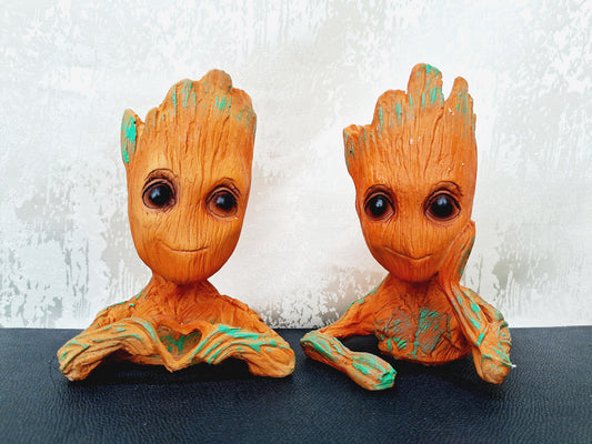 Groot Figure Planters set of 2