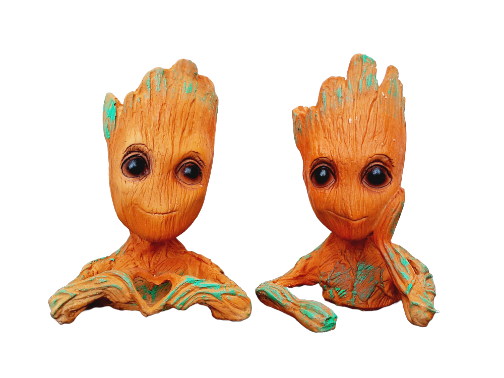 Groot Figure Planters set of 2