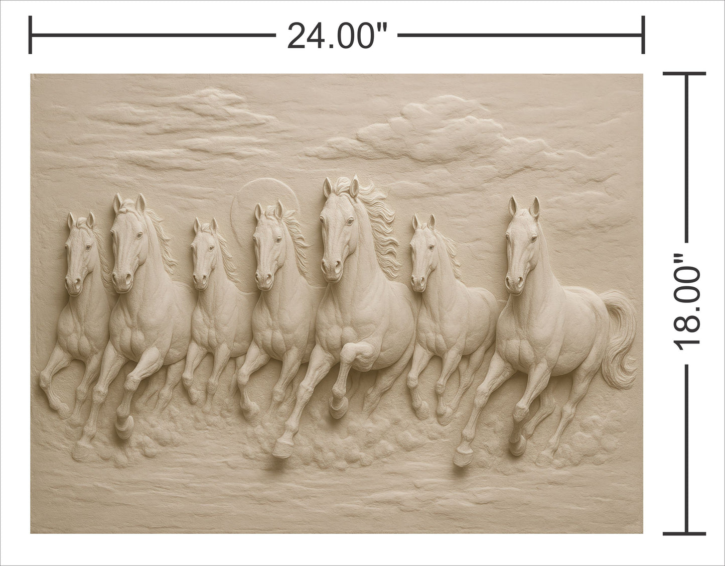 Mural 7 Running Horse Wall Art