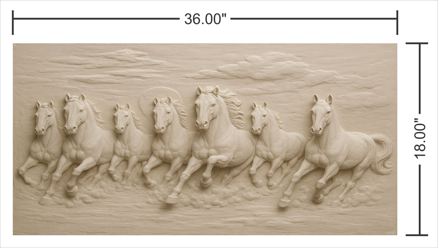 Mural 7 Running Horse Wall Art