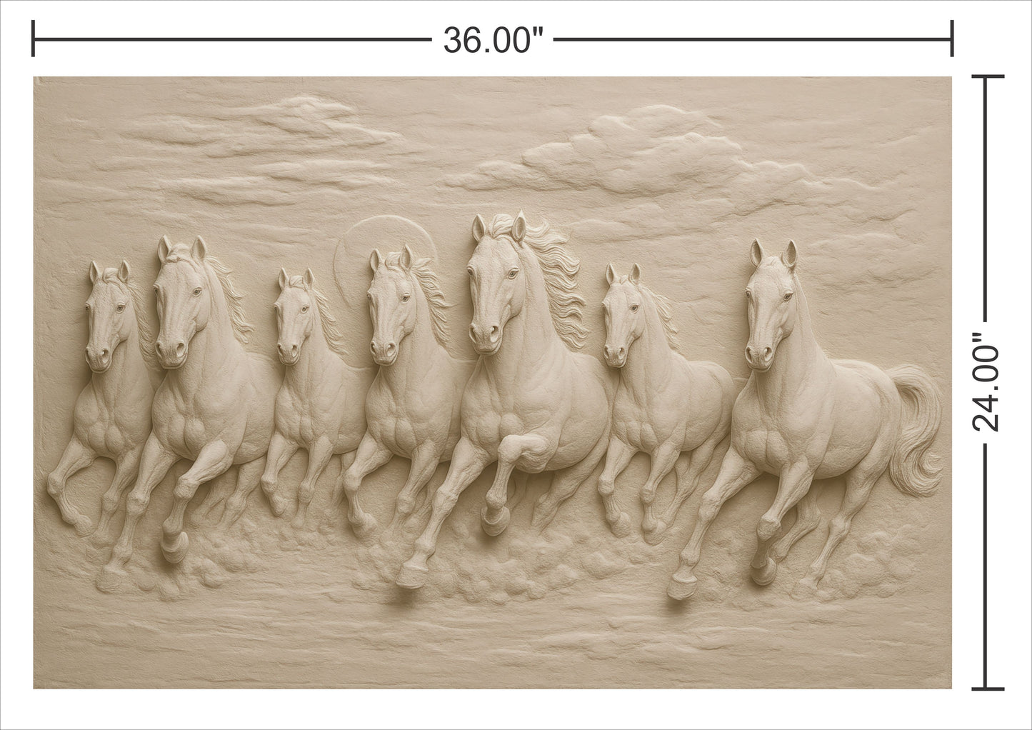 Mural 7 Running Horse Wall Art