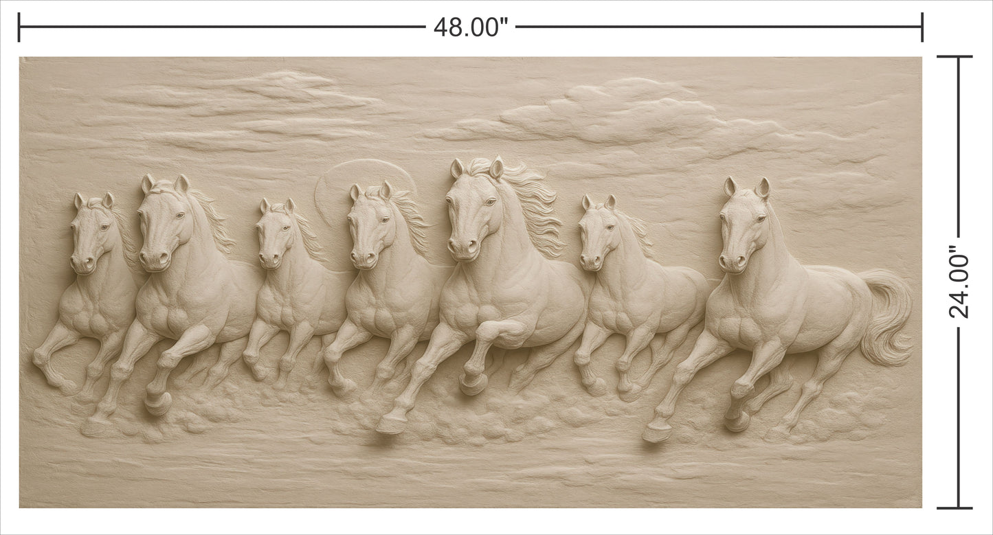 Mural 7 Running Horse Wall Art