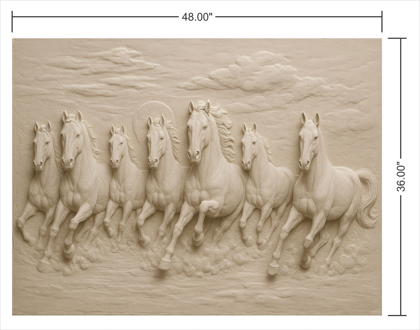 Mural 7 Running Horse Wall Art