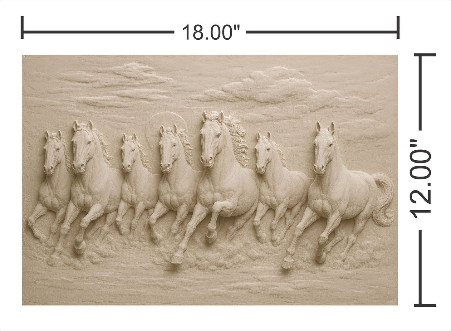 Mural 7 Running Horse Wall Art