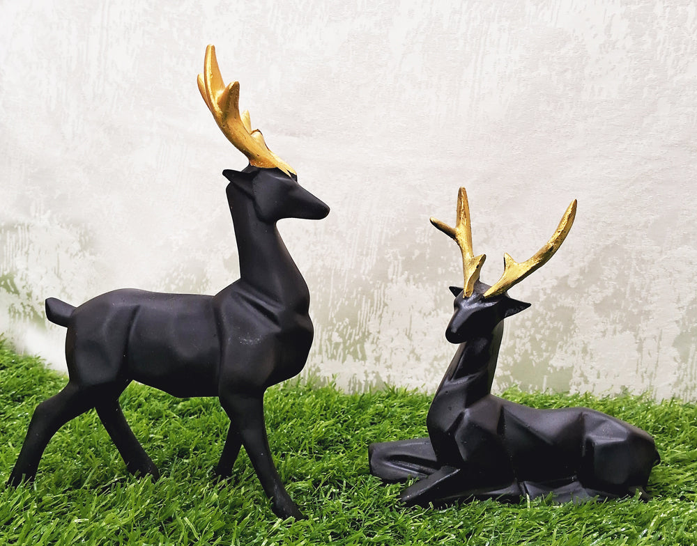 Black Deer Set of 2