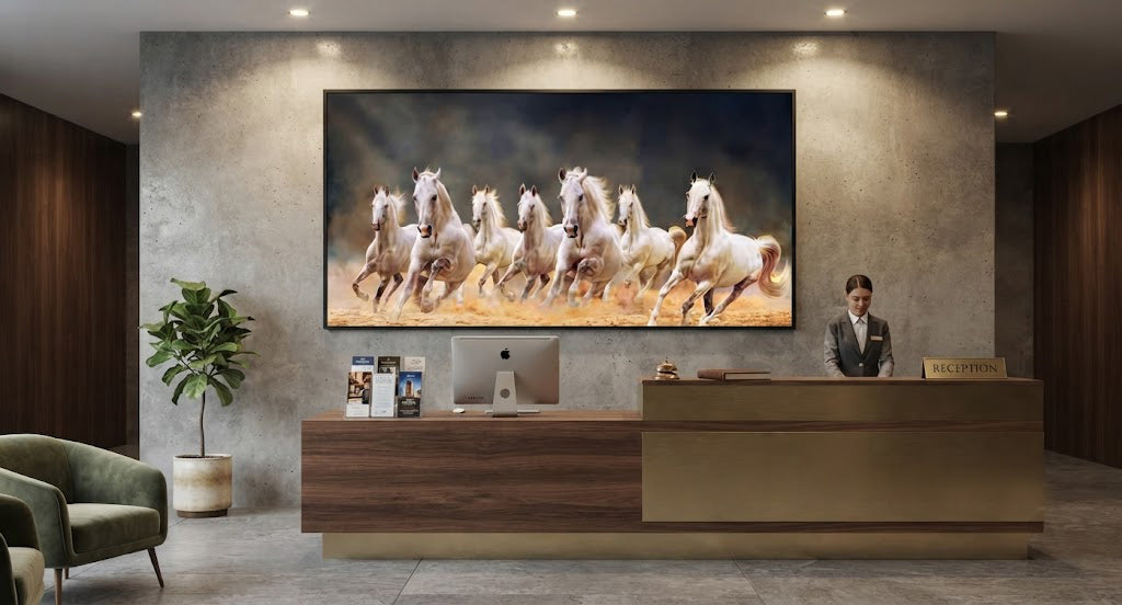 7 horses running on soil
