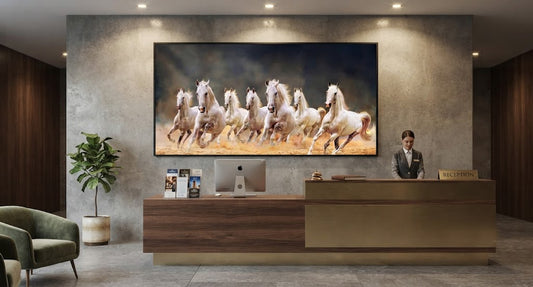 7 horses running on soil