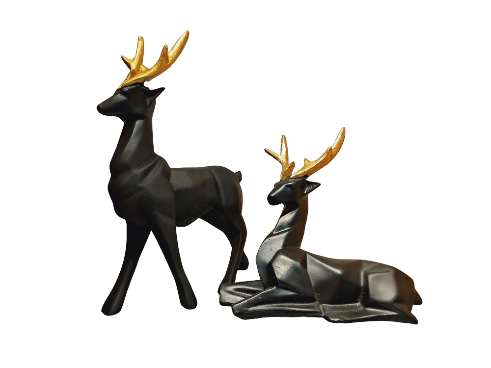 Black Deer Set of 2