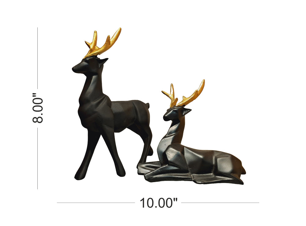 Black Deer Set of 2