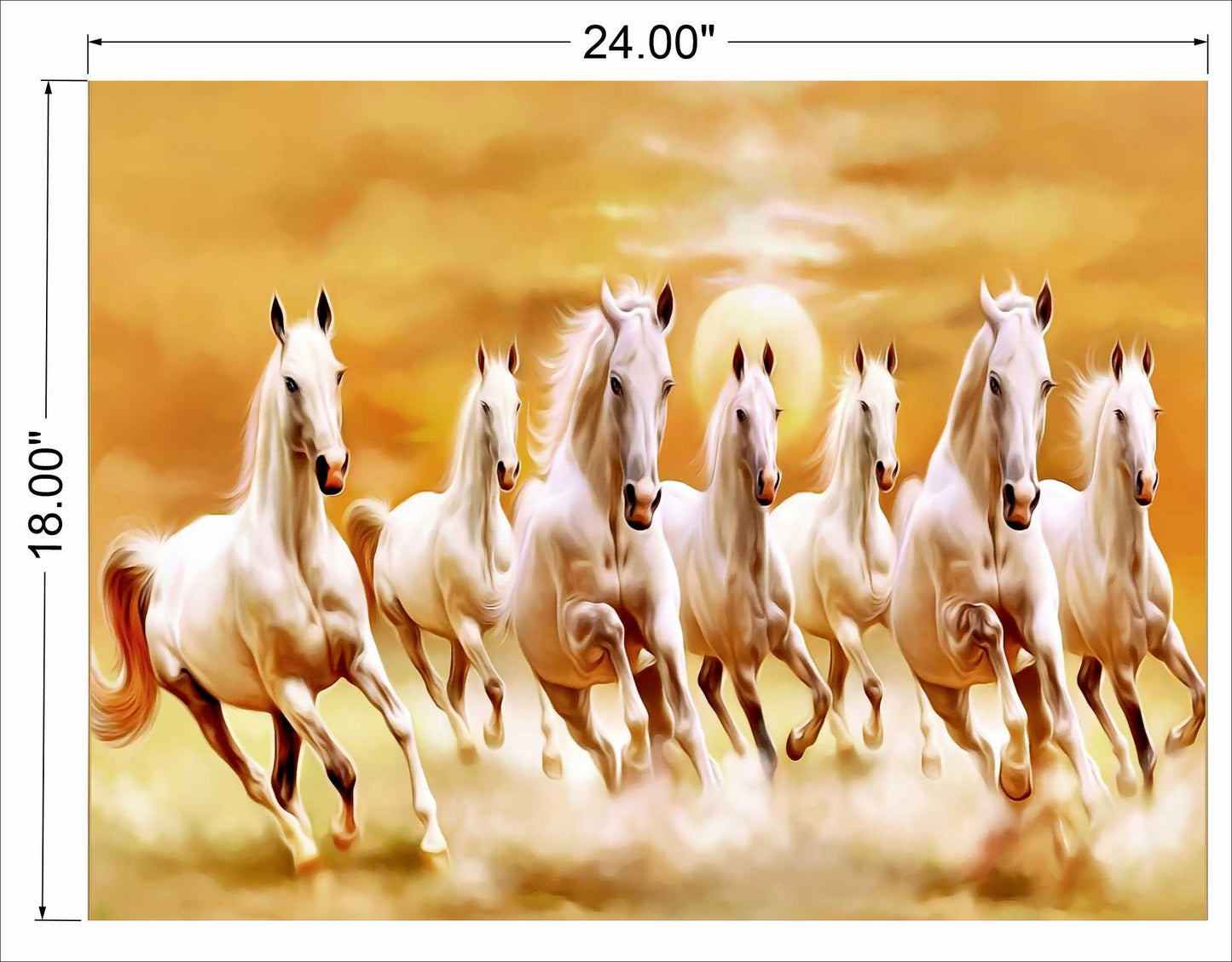 flip 7 horses running on soil