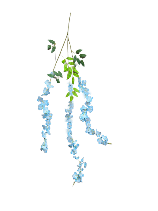 Hanging Leaves-Sky Blue