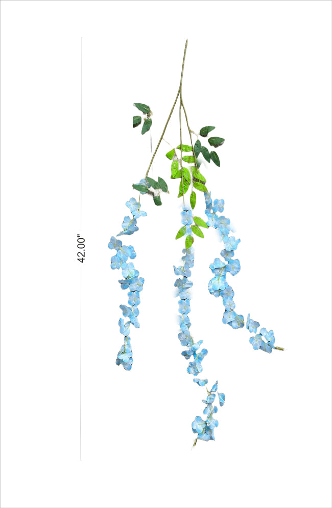 Hanging Leaves-Sky Blue