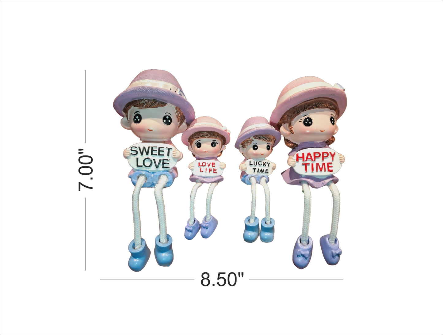 Happy Family Statue set of 4 Sweet love