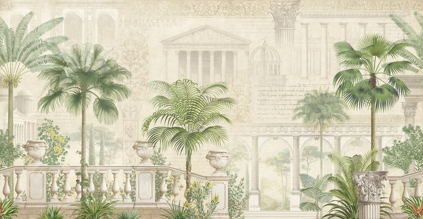 Historical Tropical Wallpaper