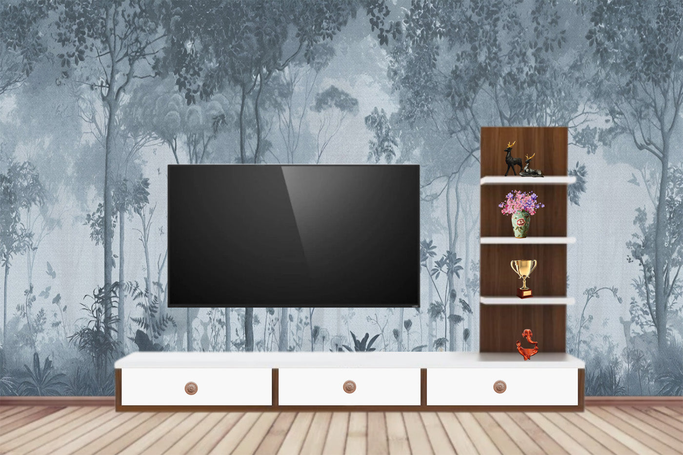 Tropical Black And White Theme Wallpaper