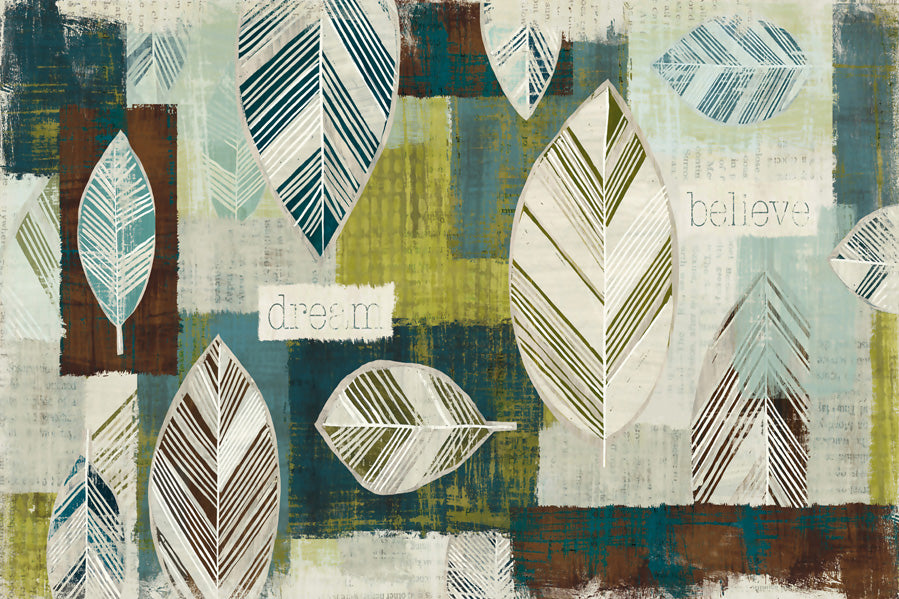Geometric Leaves Wallpaper