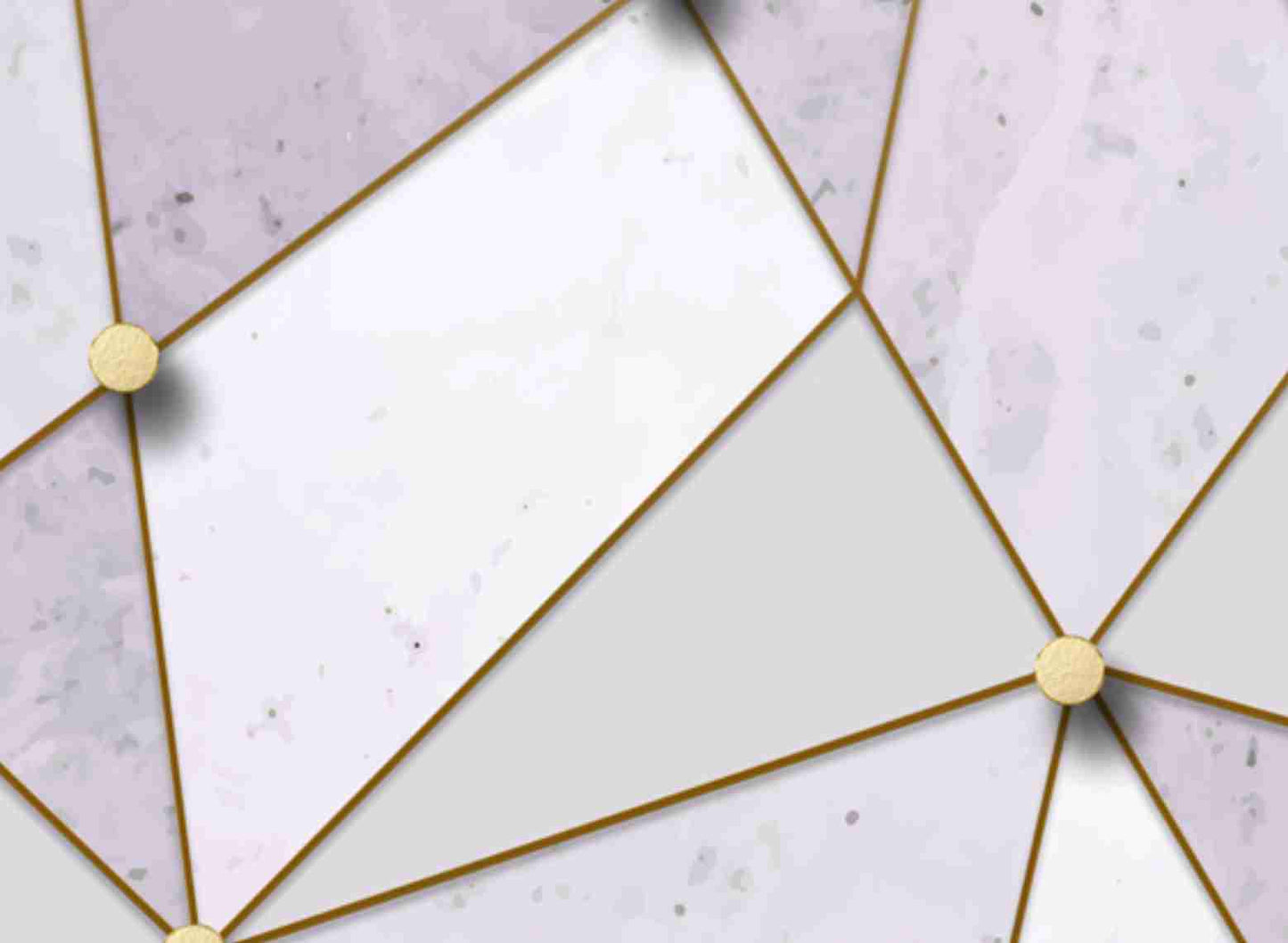 Geometric Triangle with Golden Buttons And Lines Wallpaper