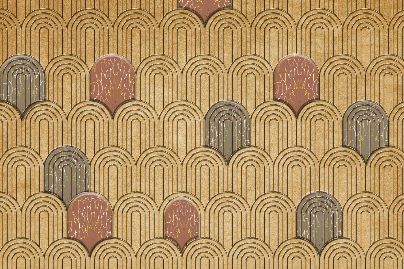 Geometric Positive Angular Pattern Wallpaper