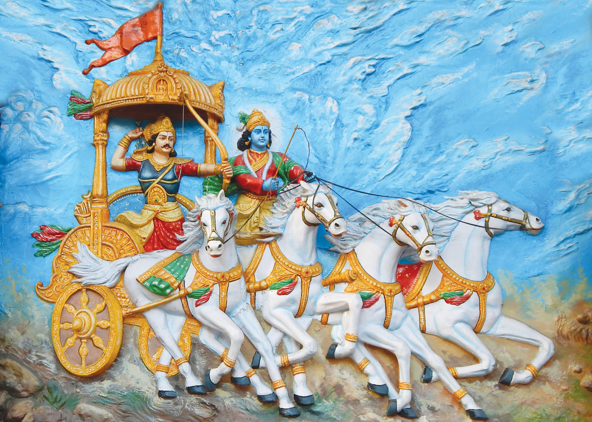 God Collection MAHABHARATA SHRI KRISHNA AND ARJUN RATH – SP FloorTech