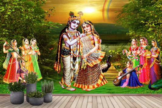 God Collection Beautiful Radha Krishna Wallpaper