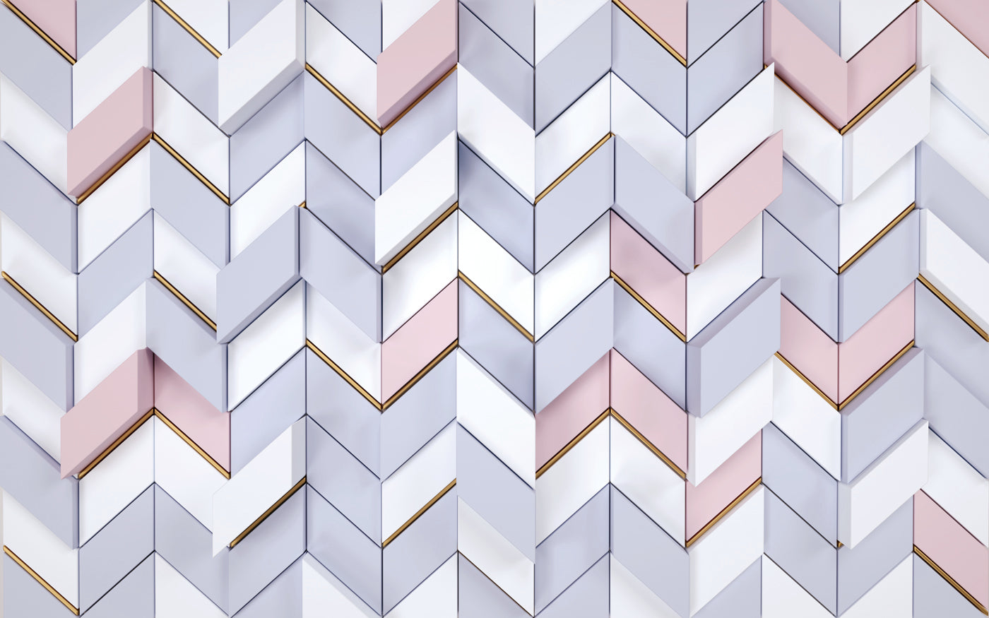 Geometric Zig-Zag Wallpaper