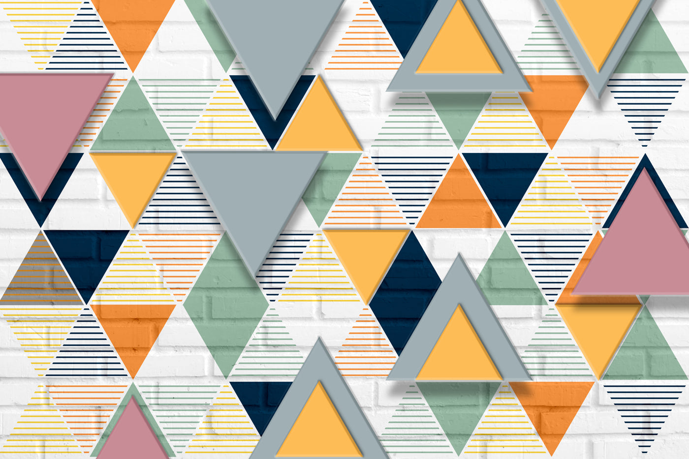 Geometric V H Triangle Wallpaper