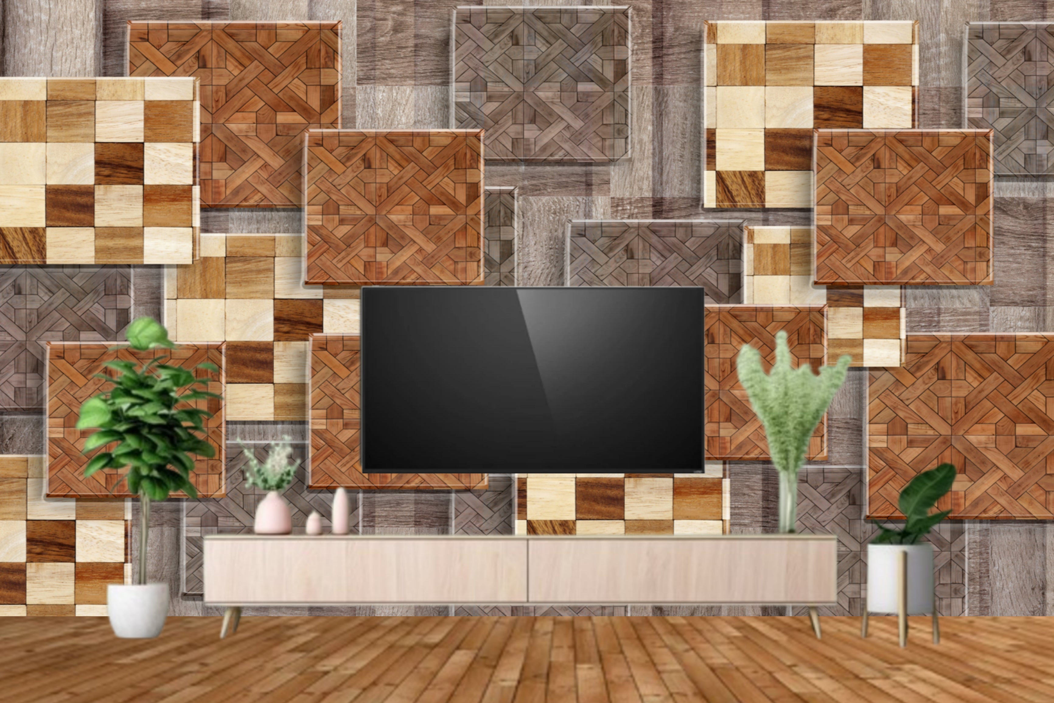 Geometric Square Wallpaper – SP FloorTech