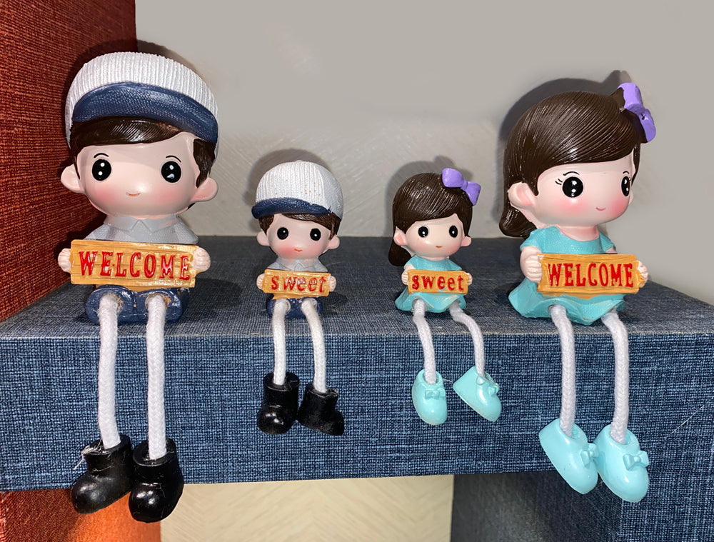 Family Set Of 4 Welcome