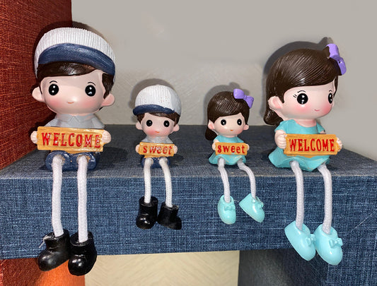 Family Set Of 4 Welcome