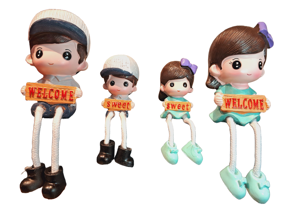 Family Set Of 4 Welcome