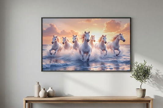 ICE Cold Effect 7 Horse running Wall Art