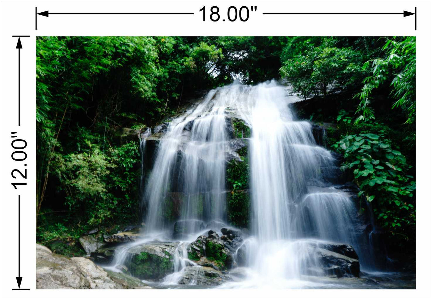 Watterfall With Full White Water
