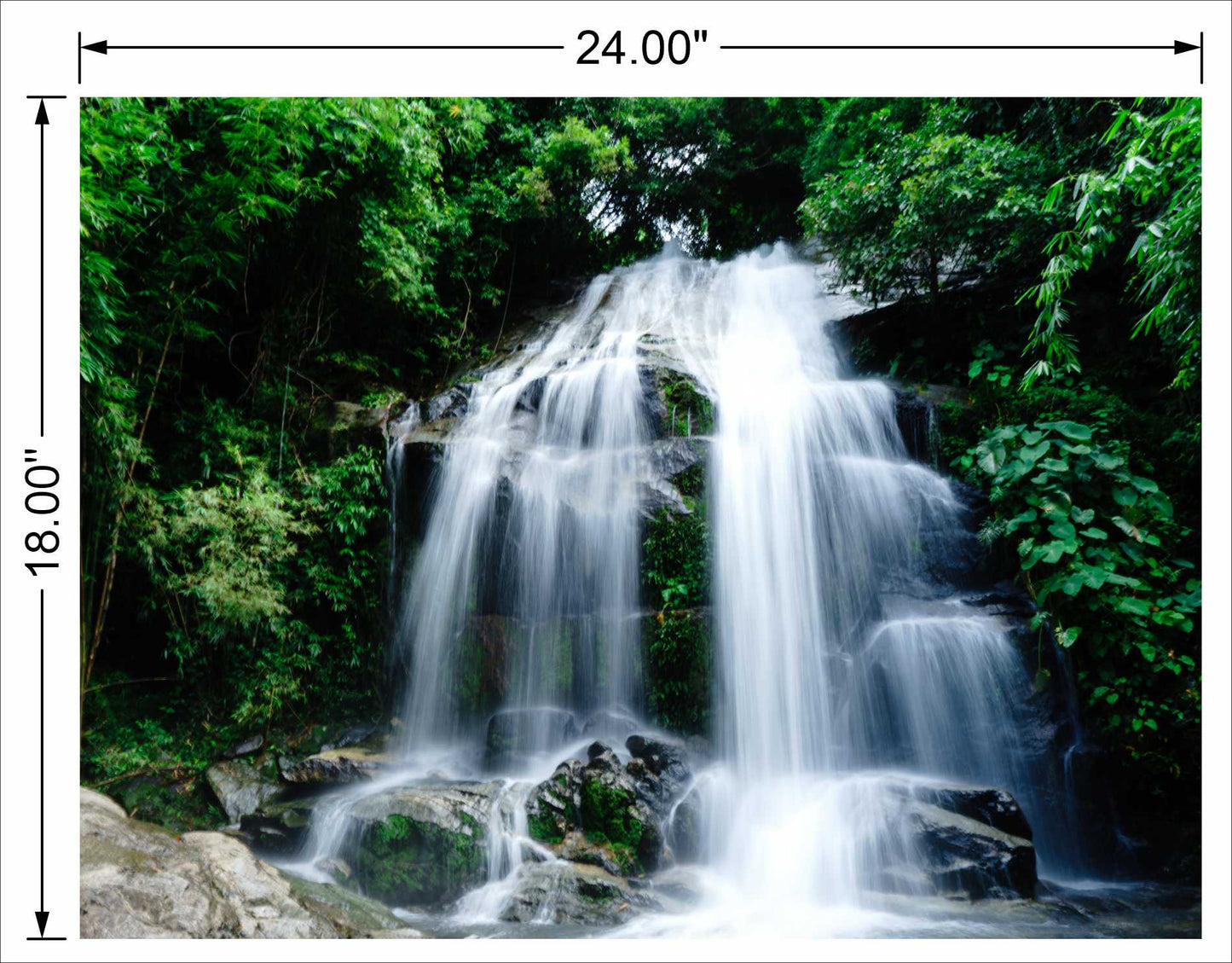 Watterfall With Full White Water