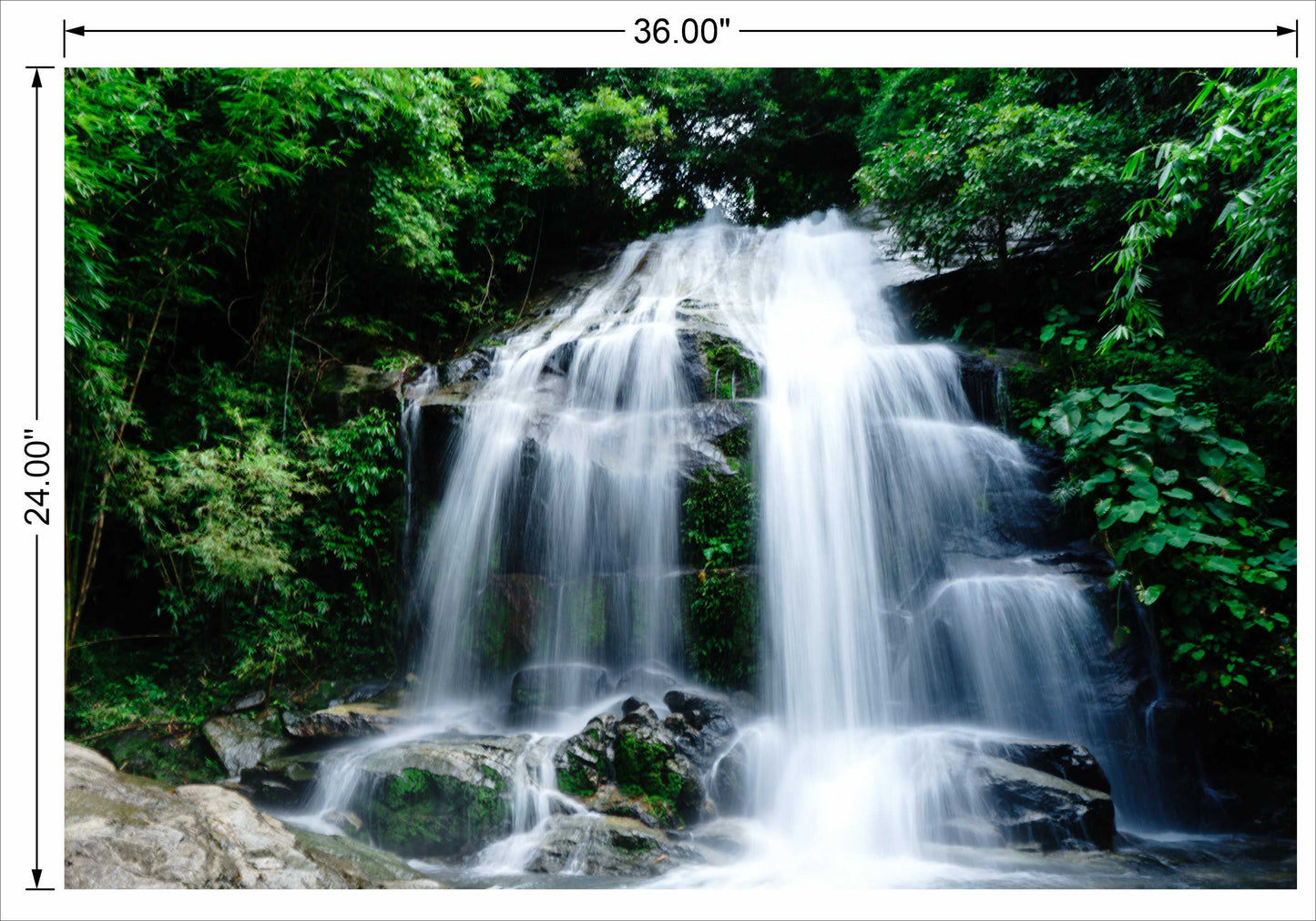 Watterfall With Full White Water